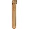 Ekena Millwork Traditional Arts and Crafts Rough Sawn Bracket w/ Offset Brace, Western Red Cedar, 6"W x 32"D x 40"H BKT0604X32X40TRA03RWR - alternate 4